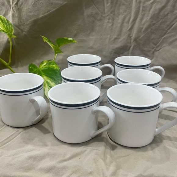 Totally Today Coffee cup Blue Dual Stripe - Picture 4 of 15